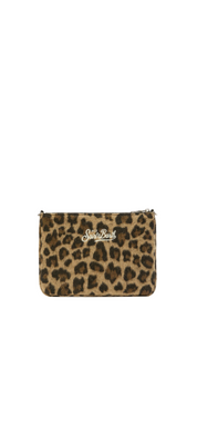 Borsa a spalla leopardata