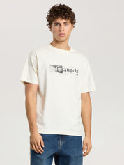 T-Shirt Con Logo A Timbro PALM ANGELS