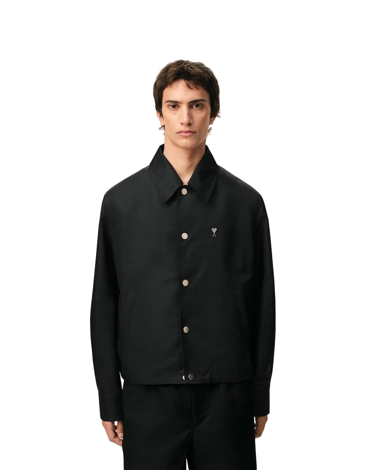Giubbino AMÌ BLACK NYLON AMI DE COEUR
