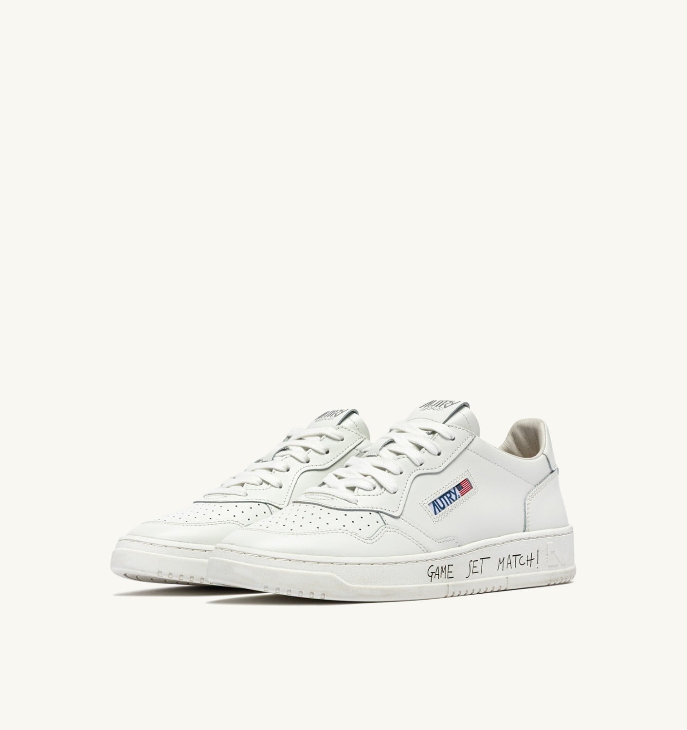 SCARPA AUTRY MEDALIST LOW IN PELLE BIANCA
