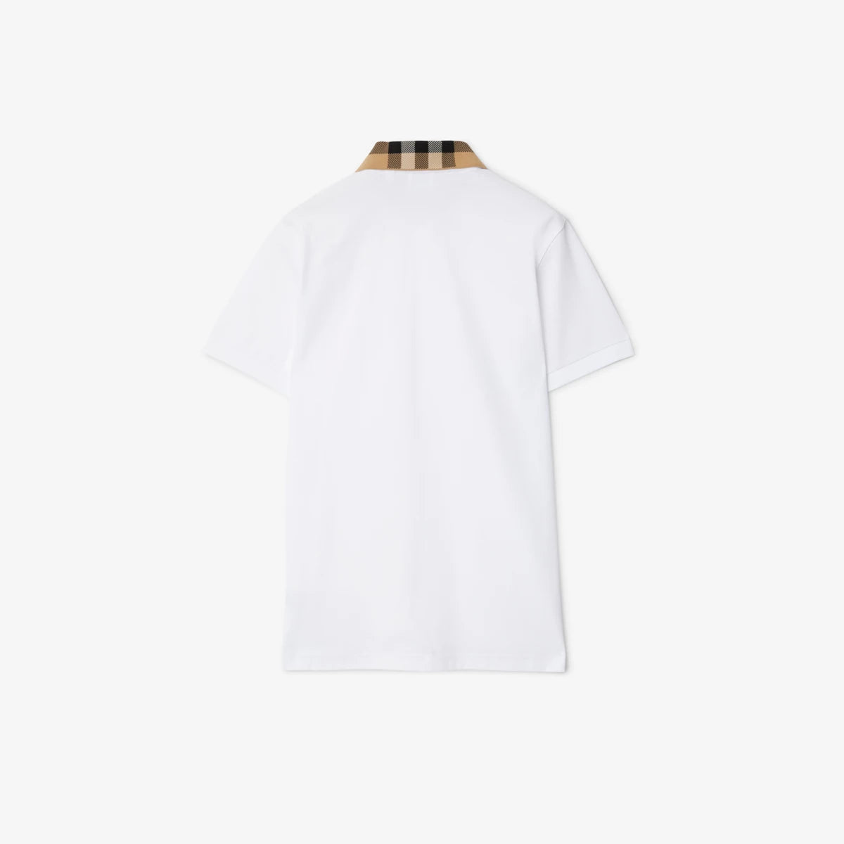 Polo Burberry con colletto Check