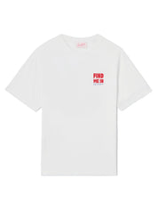 T-SHIRT EMILIE BIANCA CON STAMPA FIND ME IN VACATION SAINT BARTH