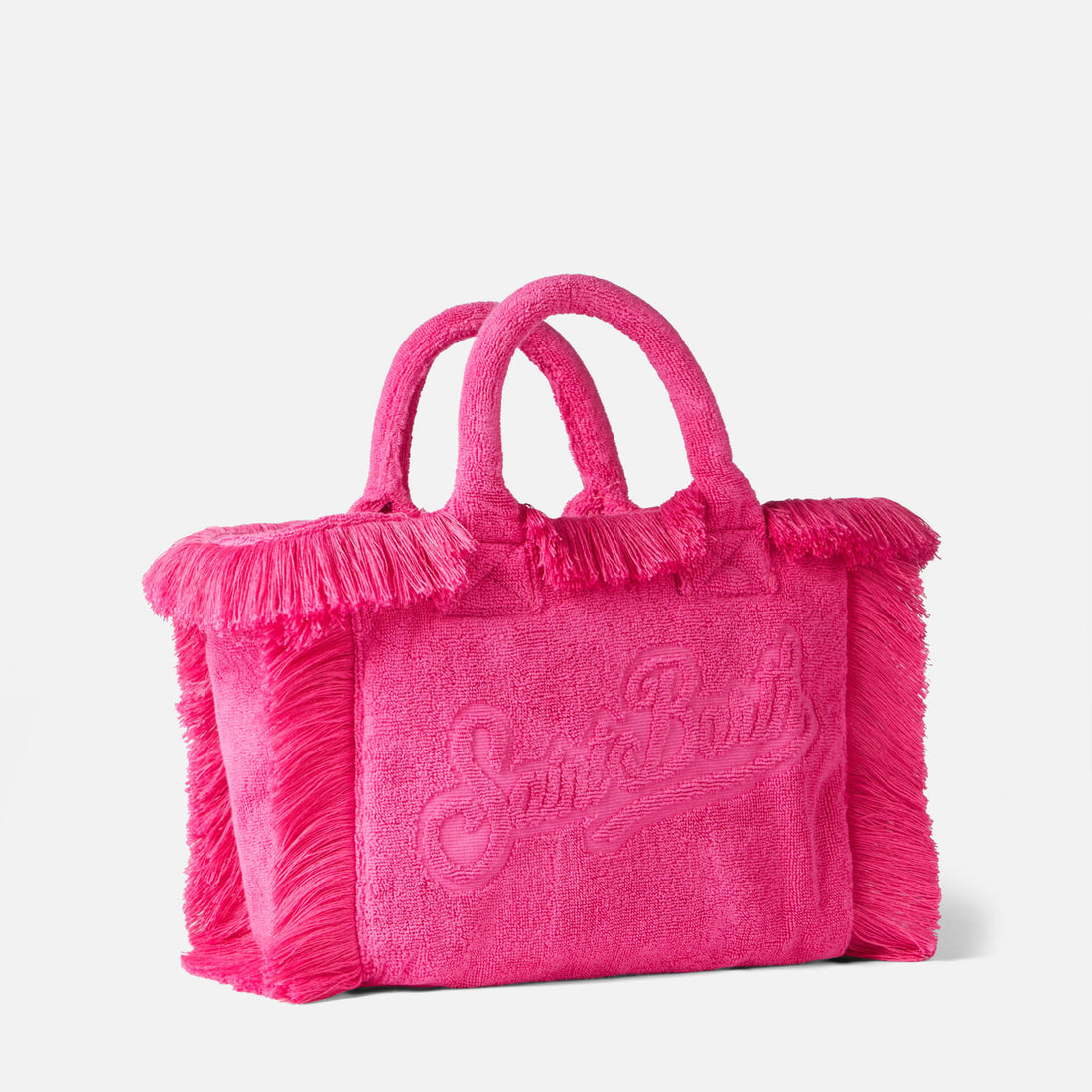 BORSA COLETTE IN SPUGNA FUCSIA CON RILIEVO SAINTBARTH
