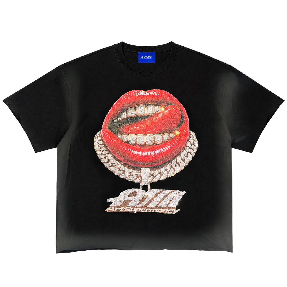 T-SHIRT GRILLZ BLACK VERSION MONEY TEE ARTSUPERMONEY