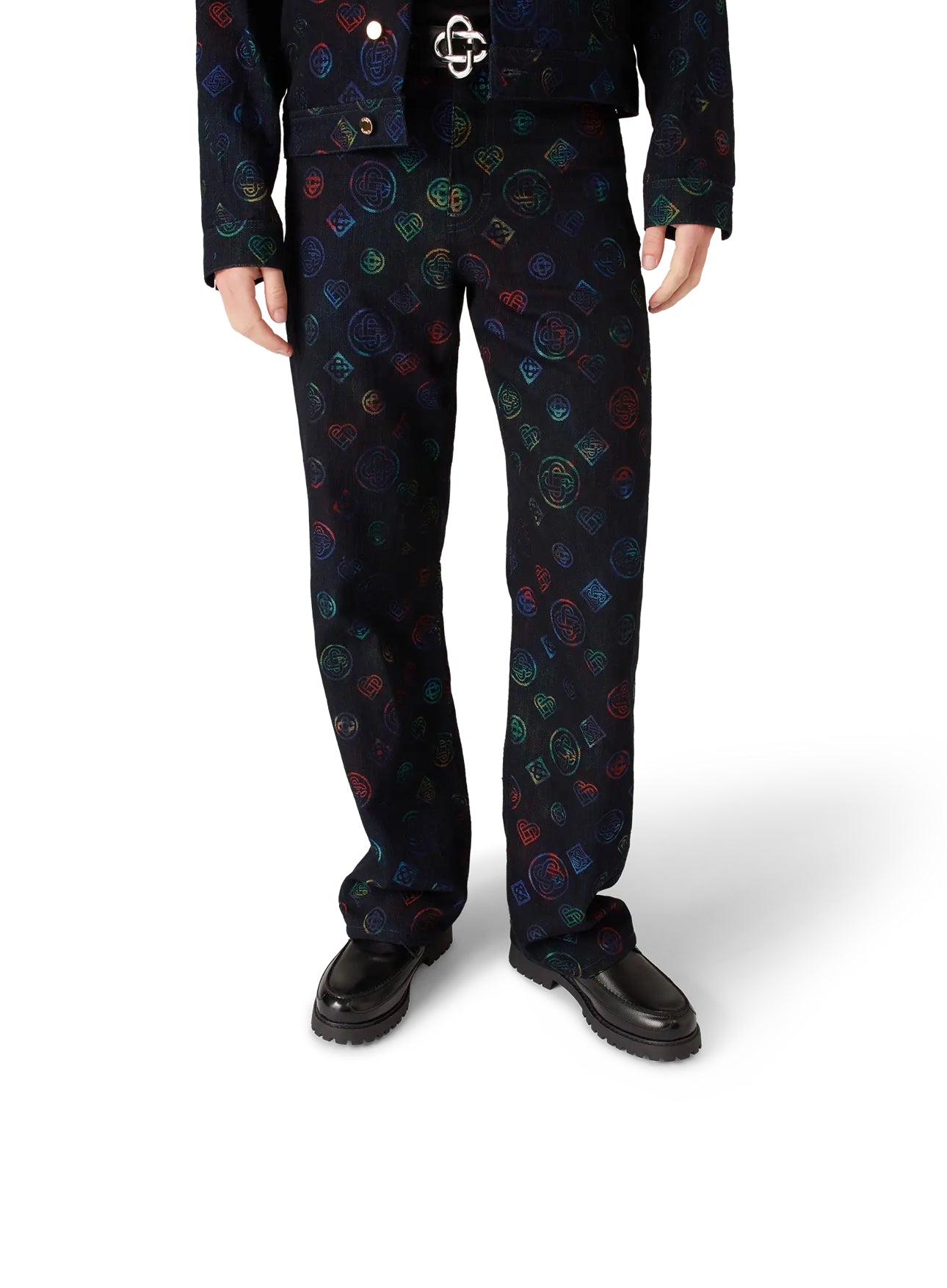 HEATMAP MONOGRAM DENIM JEANS CASABLANCA