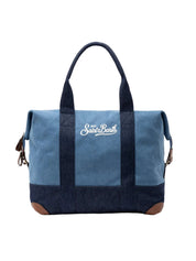 TRAVEL DUFFEL BAG IN DENIM SAINT BARTH