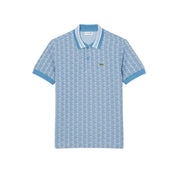 Polo dal taglio classico in jacquard con monogramma LACOSTE