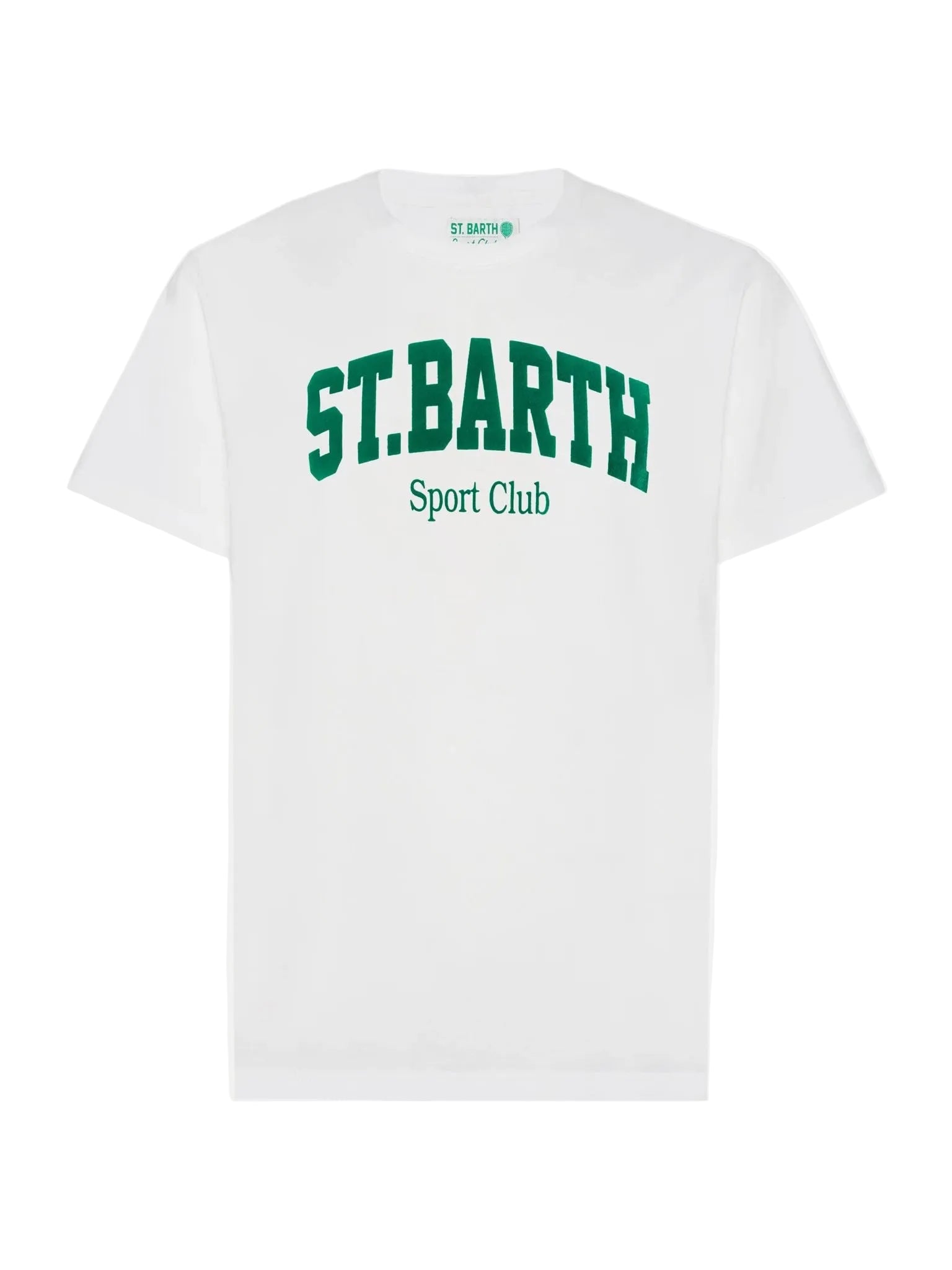 T-SHIRT IN COTONE INVERNALE ARNOTT CON STAMPA ST. BARTH SPORT CLUB .