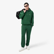 Pantaloni della tuta regular fit in tessuto felpato LACOSTE