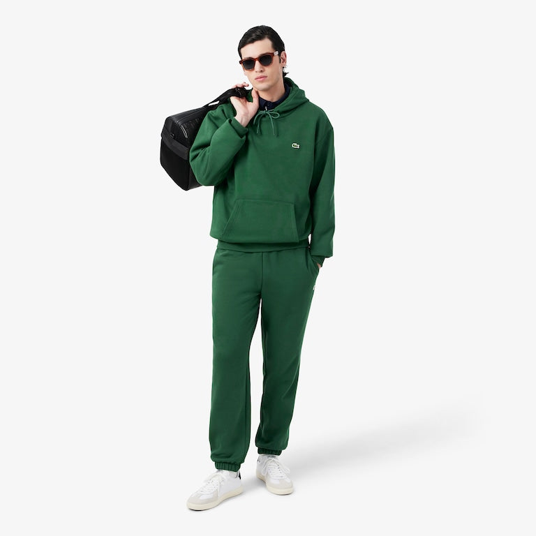 Pantaloni della tuta regular fit in tessuto felpato LACOSTE