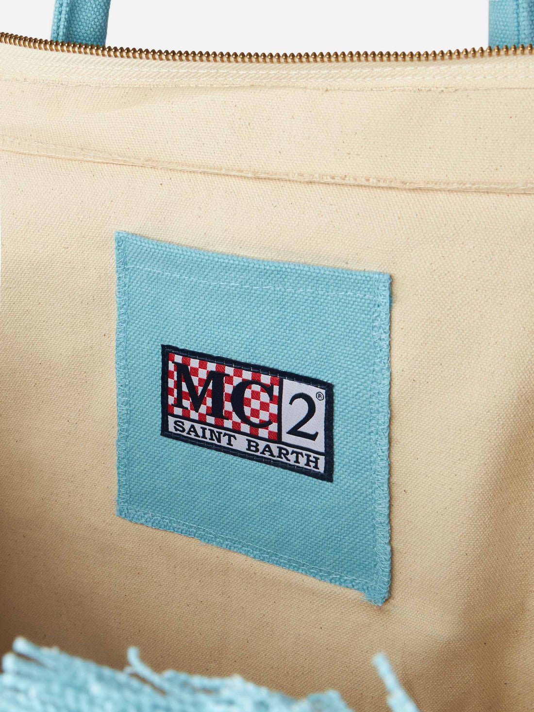 BORSA A SPALLA VANITY IN CANVAS DI COTONE SAINTBARTH