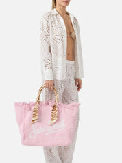 BORSA VANITY REGULAR IN CANVAS ROSA CON TWILL REMOVIBILE SAINT BARTH