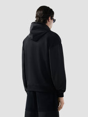 FELPA CON ZIP INTEGRALE E BANDA LOGO GCDS