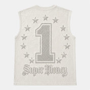 CANOTTA TEE SMANICATA GRILLZ WHITE LIPS ARTSUPERMONEY