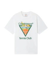 T-SHIRT A MANICHE CORTE WHITE TENNIS CLUB ICON PYRAMID ABDUCTION CASABLANCA