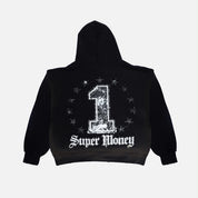 FELPA CAPPUCCIO GRILLZ BLACK VERSION HOODIE ARTSUPER MOMEY