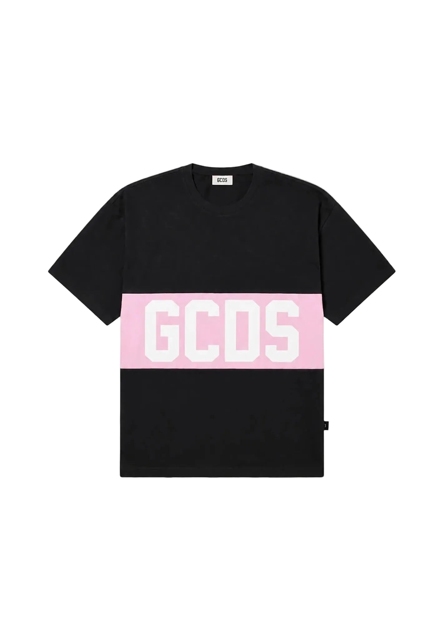 T-SHIRT REGULAR CON BAND LOGO GCDS