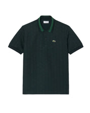 Polo dal taglio classico in jacquard con monogramma LACOSTE