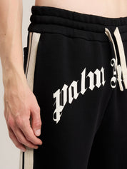 Bermuda Palm Angels Curved Logo Track Sweatshorts