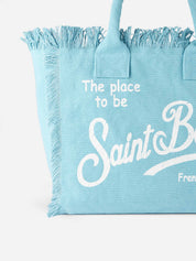 BORSA A SPALLA VANITY IN CANVAS DI COTONE SAINTBARTH