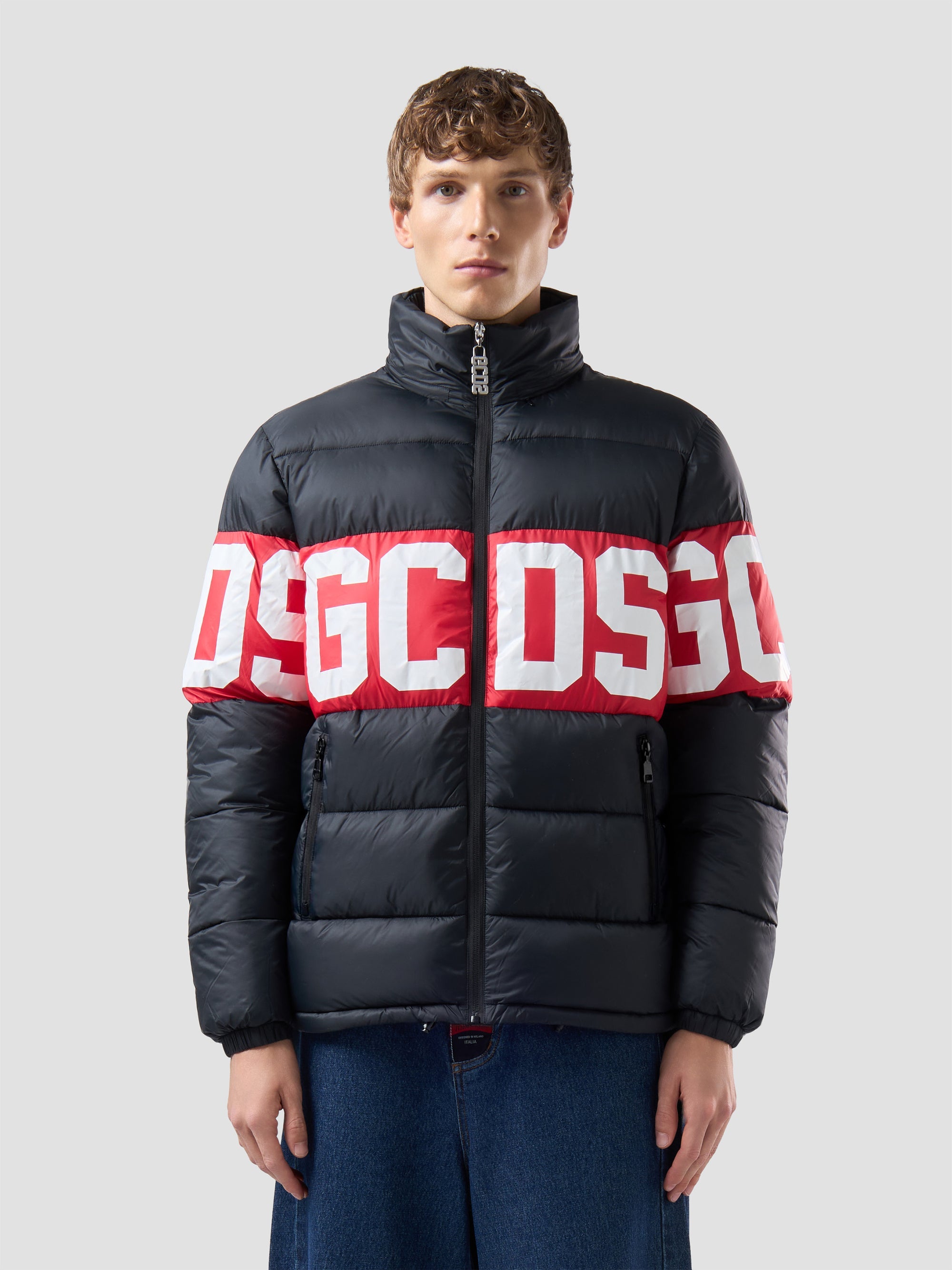 PIUMINO CON BAND LOGO GCDS