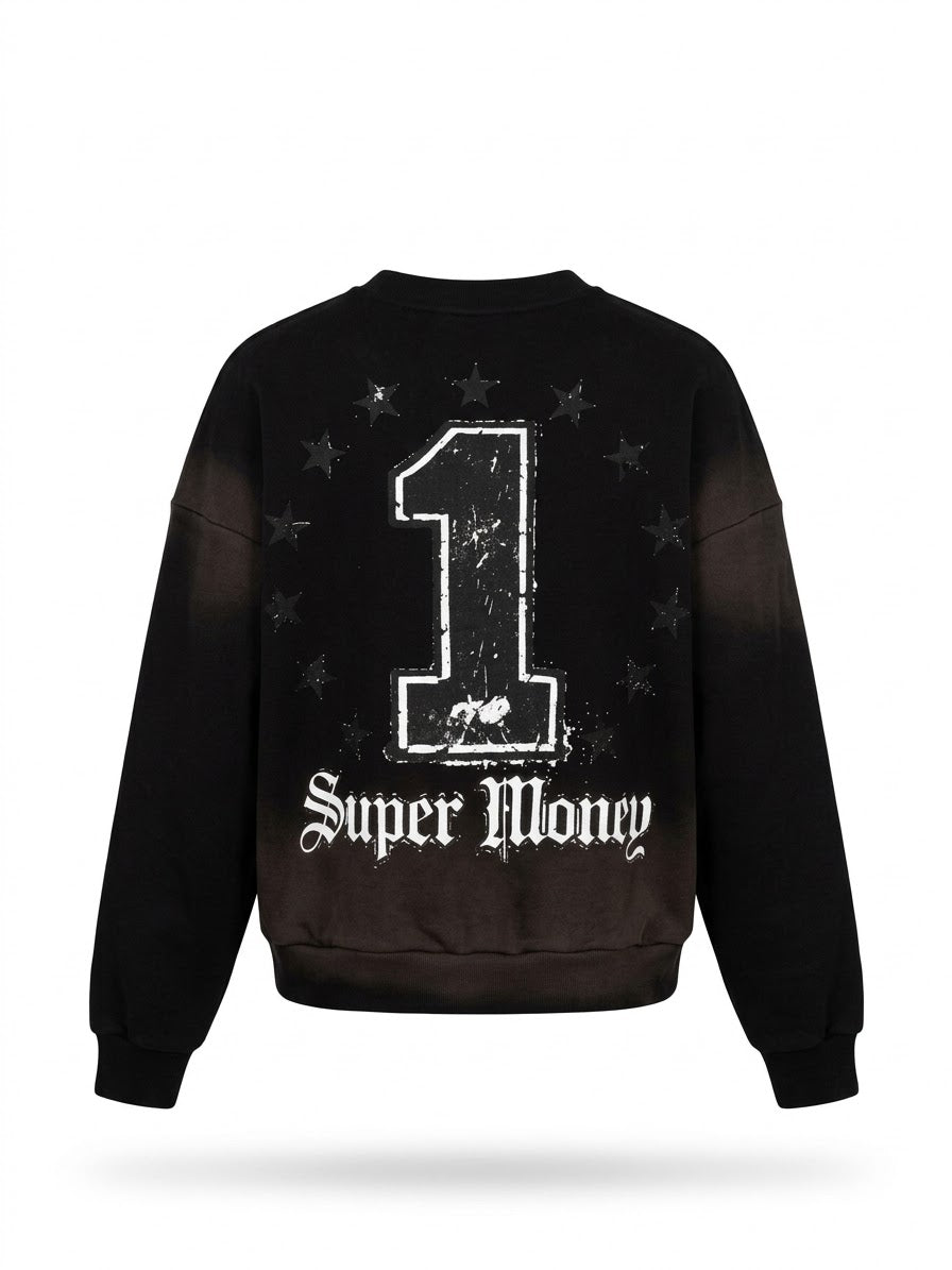 FELPA GIROCOLLO GRILLZ BLACK VERSION SIMPLY HOODIE ARTSUPERMONEY