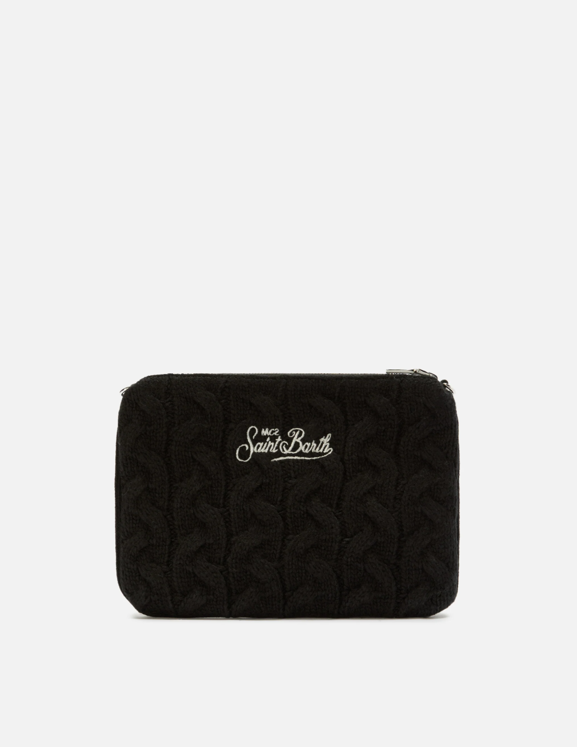 Pochette parisienne wool braid nera