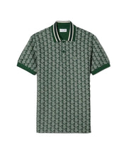 Polo dal taglio classico in jacquard con monogramma LACOSTE