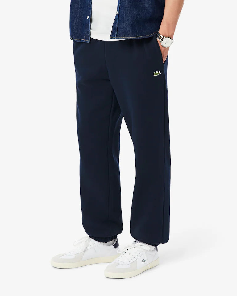 Pantaloni della tuta regular fit in tessuto felpato LACOSTE