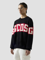 MAGLIONE CON BAND LOGO GCDS