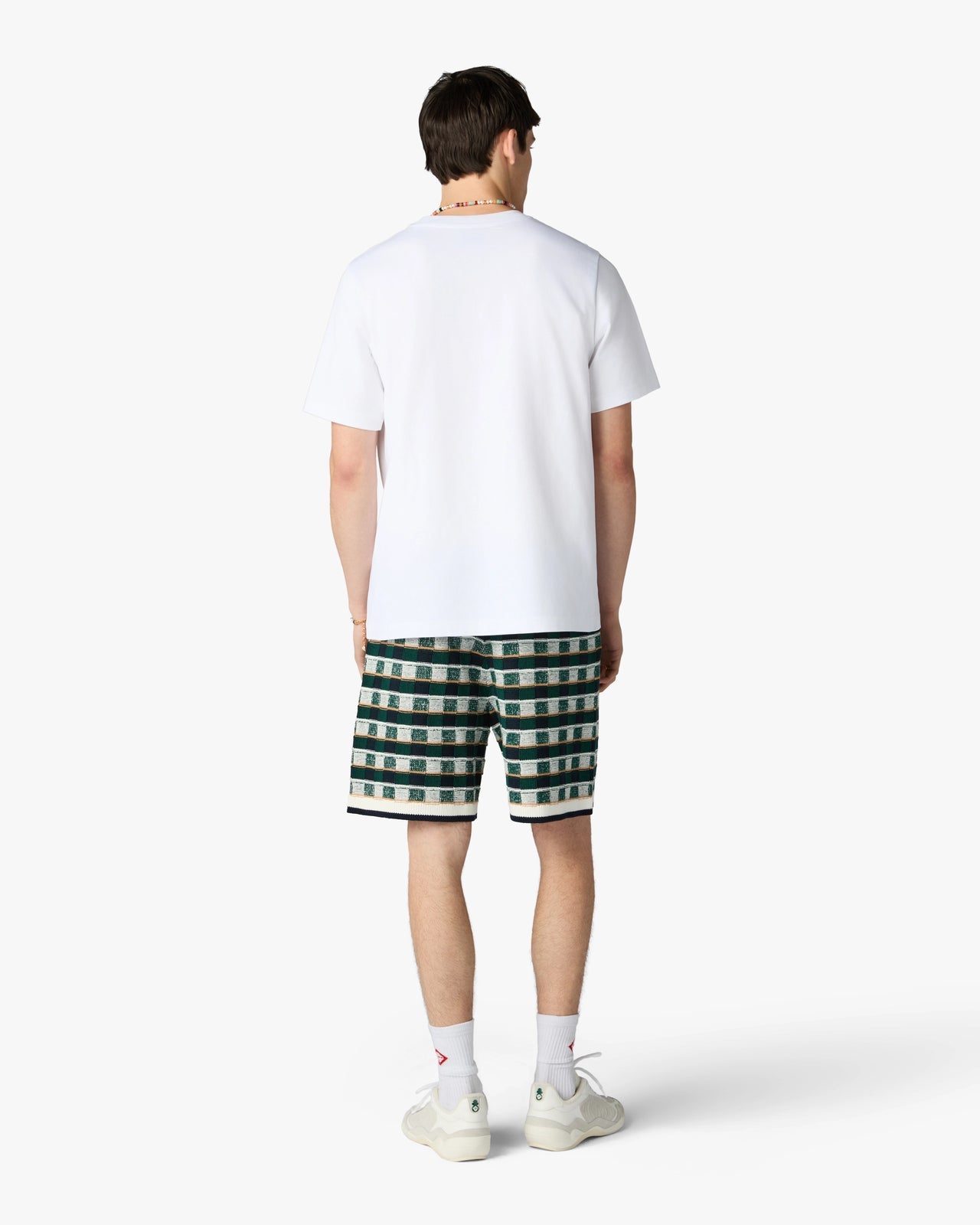 T-SHIRT A MANICHE CORTE WHITE TENNIS CLUB ICON PYRAMID ABDUCTION CASABLANCA