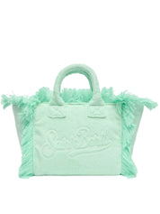 BORSA COLETTE IN SPUGNA VERDE MENTA CON RILIEVO SAINTBARTH