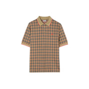 Polo BURBERRY in misto cotone con Check