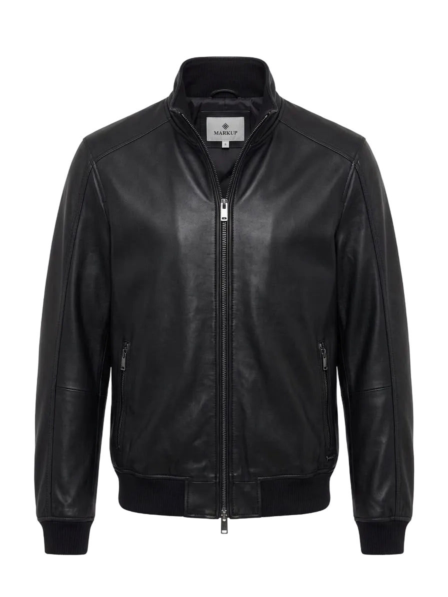 GIUBBINO IN PELLE MARK UP