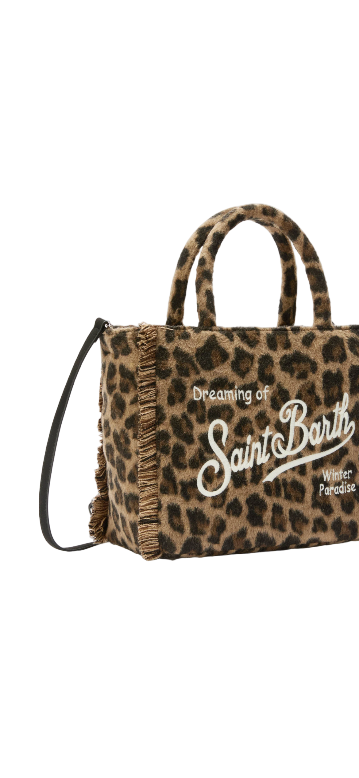 Vanity mini felt leopardata