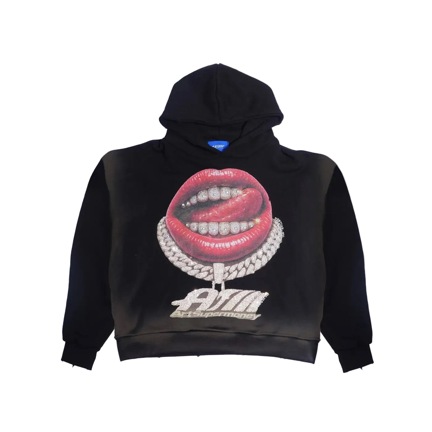 FELPA CAPPUCCIO GRILLZ BLACK VERSION HOODIE ARTSUPER MOMEY