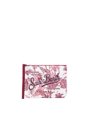 POCHETTE ALINE IN SCUBA CON STAMPA TOILE DE JOUY BORDEAUX SAINT BARTH