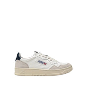 SCARPE SNEAKERS MEDALIST LOW IN PELLE BIANCA E BLU E SUEDE BEIGE