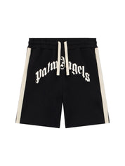Bermuda Palm Angels Curved Logo Track Sweatshorts