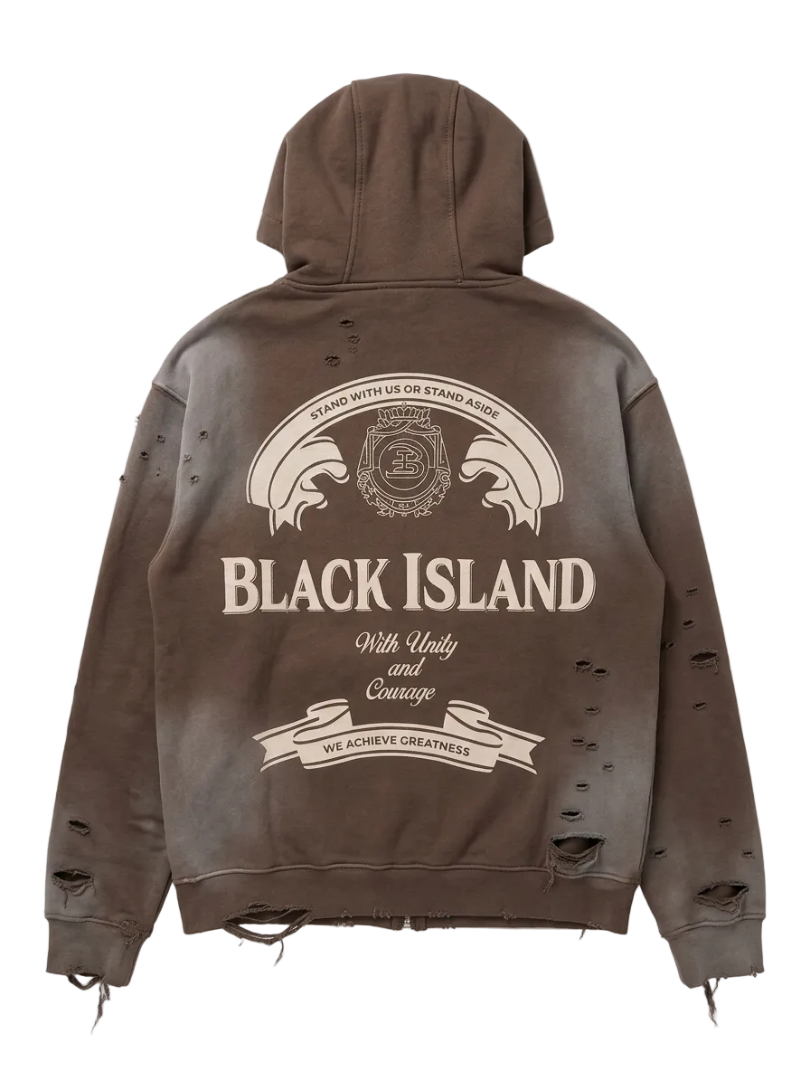 Felpa zip BLACK ISLAND