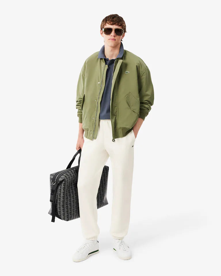 Pantaloni della tuta regular fit in tessuto felpato LACOSTE