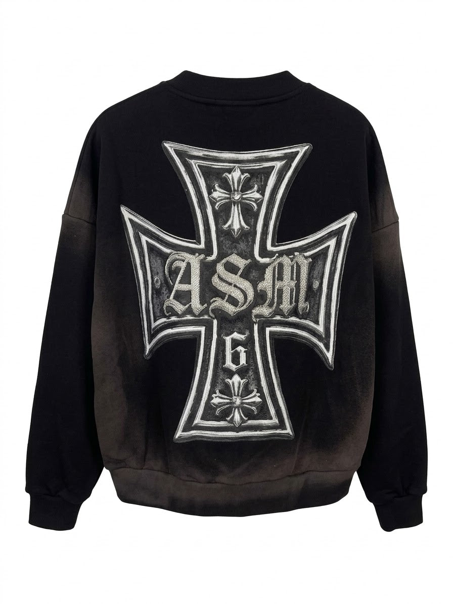 FELPA GIROCOLLO CROSS WESTERN SIMPLY HOODIE ARTSUPERMONEY