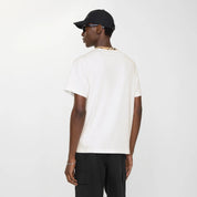 T-shirt in cotone con finiture Check BURBERRY