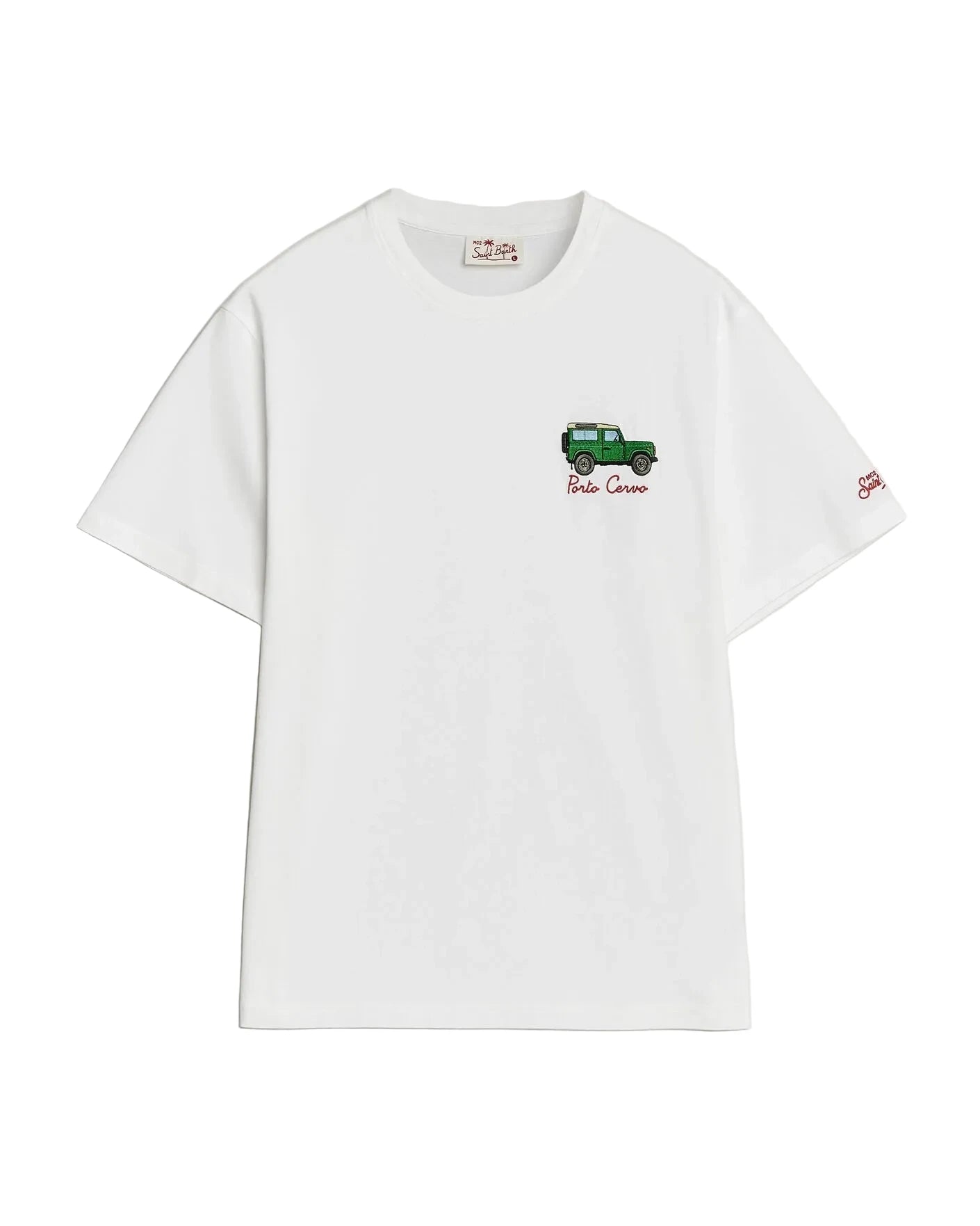 T-SHIRT PRINTED COTTON CAR CERVO SAINT BARTH
