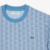 T-shirt slim fit con monogramma jacquard LA COSTE