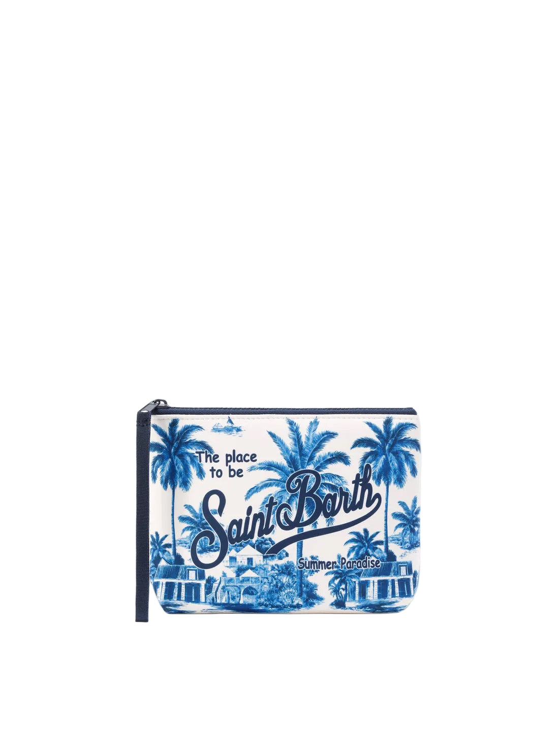 POCHETTE ALINE IN SCUBA CON STAMPA TOILE DE JOUY | SPECIAL EDITION SAINT BARTH