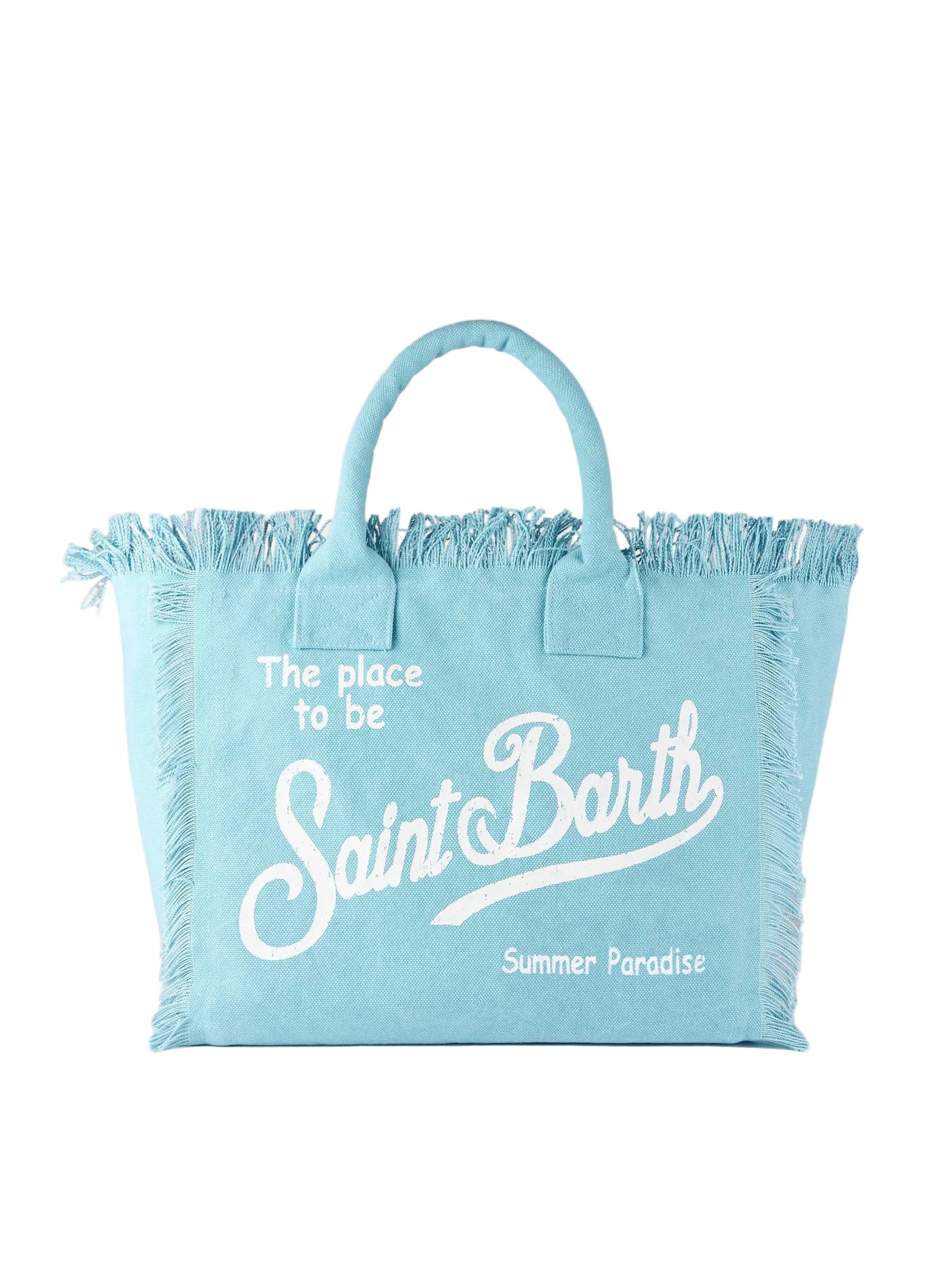 BORSA A SPALLA VANITY IN CANVAS DI COTONE SAINTBARTH
