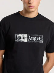 T-Shirt Con Logo A Timbro PALM ANGELS