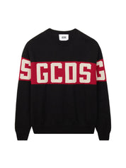 MAGLIONE CON BAND LOGO GCDS