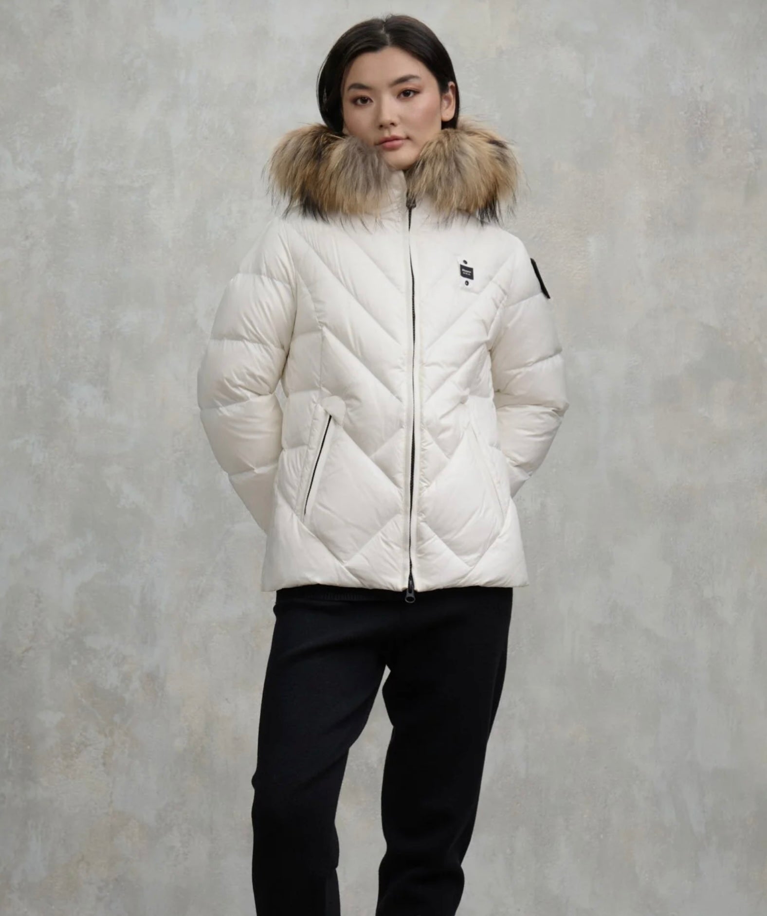 Giubbino Bluaer a linee geometriche